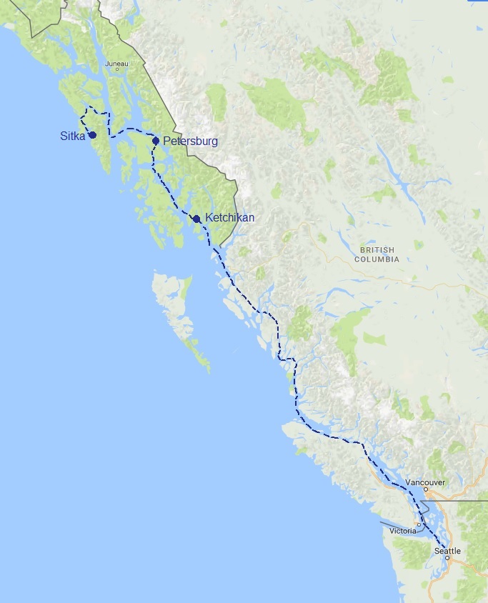 seattle to alaska cruise routes